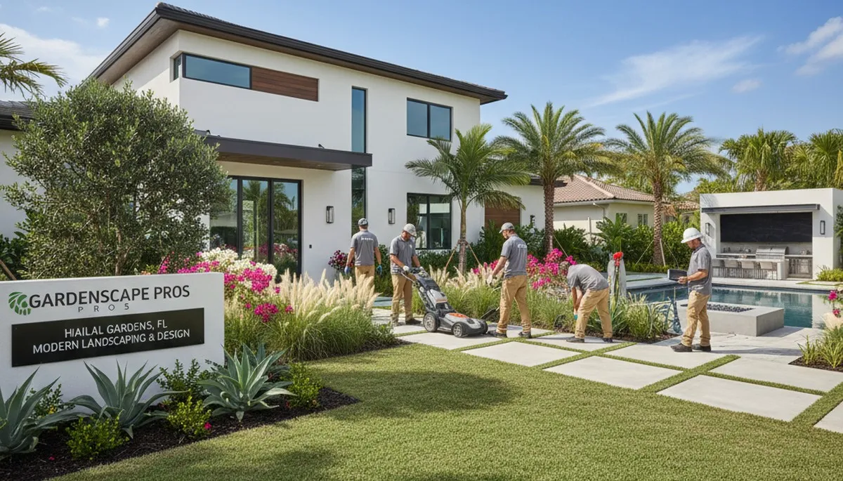 Miami landscaping services for lush tropical yard design and maintenance