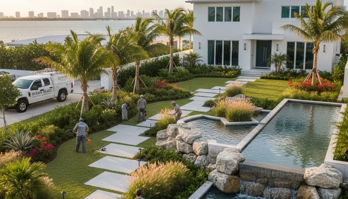 Landscaping services in Miami, FL for residential and commercial outdoor maintenance