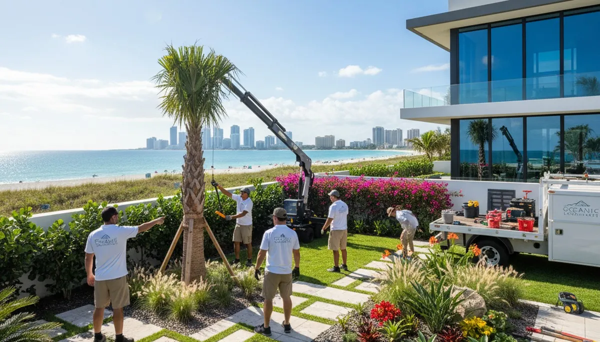 Miami FL landscaping service for residential and commercial properties